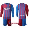 Virallinen Fanipaita + Shortsit Pitkähihainen FC Barcelona Kotipelipaita 2021-22 - Lasten